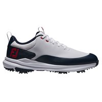 View FootJoy Tour Rival Golf Shoe White/Navy/Red