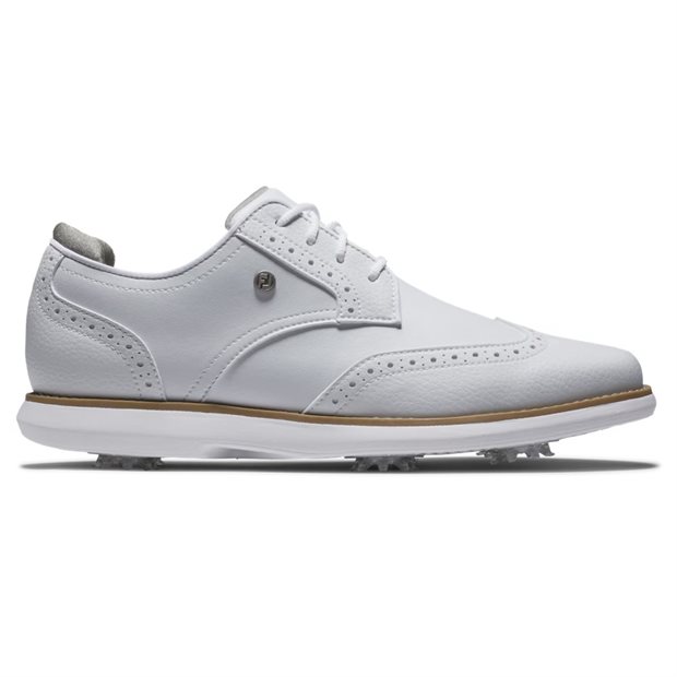 FootJoy Traditions Wingtip Ladies Golf Shoes - 97931 - White - Size: 8 M