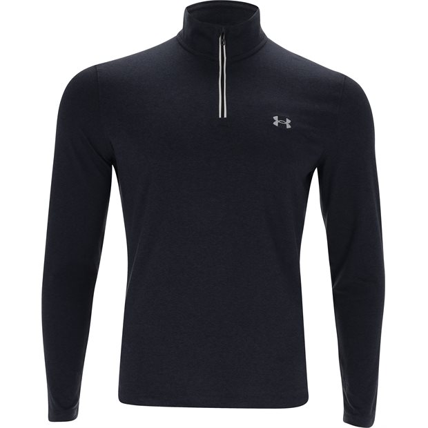 Under Armour Aura Heather 1/4 Zip Pullover - Black - Size: XL