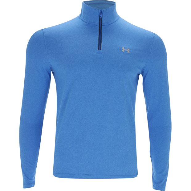 Under Armour Aura Heather 1/4 Zip Pullover - Blue Atlantis/Heather - Size: M