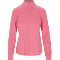 Under Armour UA Drive Ocular Print QZ Ladies Pullover - Super Pink - Size: M