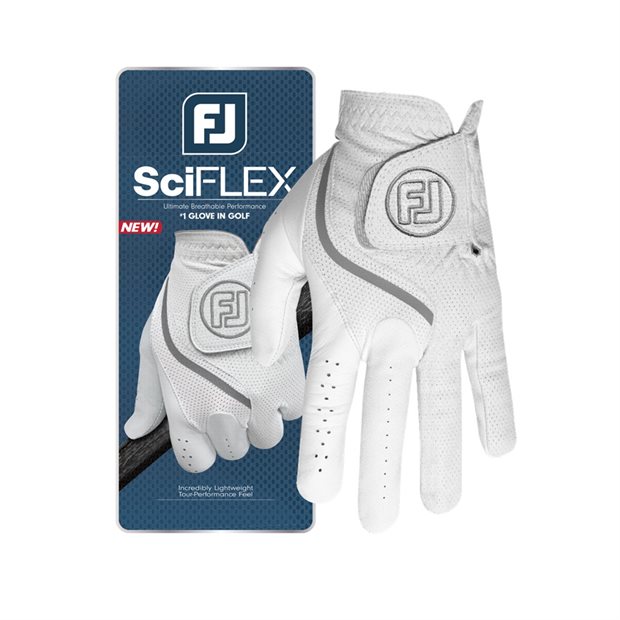 FootJoy SciFlex Left Golf Glove - Pearl M Cadet