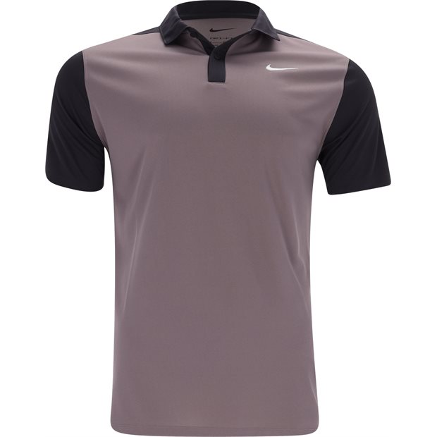 Nike DF Victory+ BLCKD Polo Shirt - Taupe Grey/Cave Purple/White - Size: XL