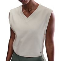 View Nike DF Golf Vneck Outerwear Sail/Dragon Red/Black