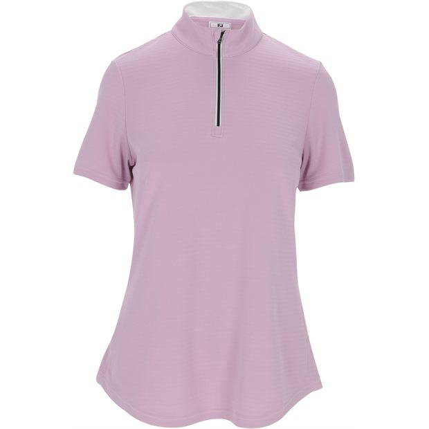 FootJoy Quarter Zip Top Previous Season Apparel Style Ladies Polo Shirt - Orchid - Size: L
