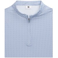 View FootJoy Quarter Zip Sleeveless Printed Shirt Blue Stone/Orchid/White