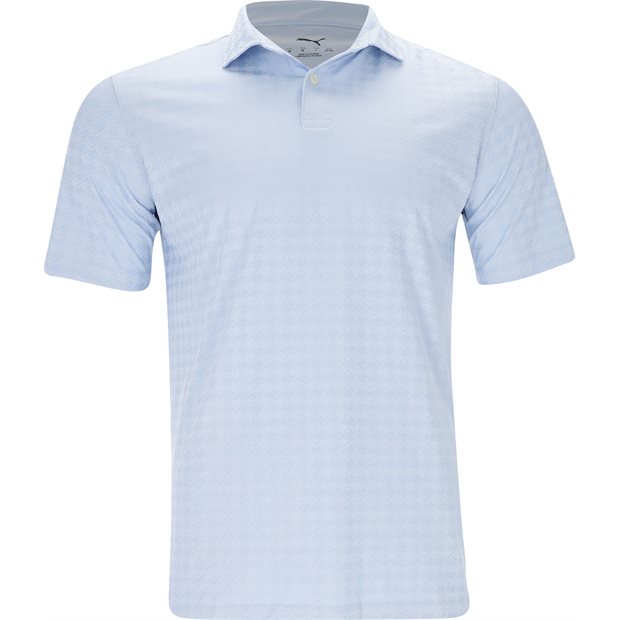 Puma MATTR Houndstooth Polo Shirt - Haute Tropic - Size: M