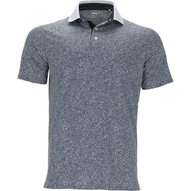 Puma MATTR Joey Polo Shirt - Haute Tropic/Deep Navy - Size: XL