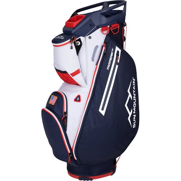 Sun Mountain Maverick Cart Bag - Navy White Red