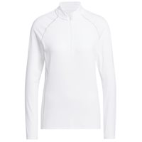 View Adidas Ultimate365 Solid 1/4 Zip Mock Outerwear White