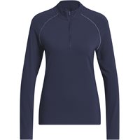 View Adidas Ultimate365 Solid 1/4 Zip Mock Outerwear Collegiate Navy