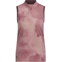 View Adidas Ultimate365 Tour Print Sleeveless Shirt Aurora Ruby