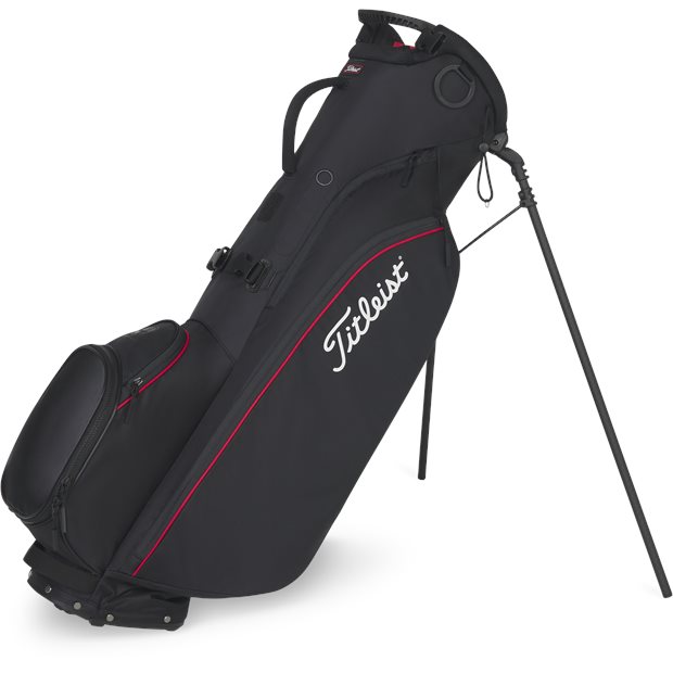 Titleist Players 4 Carbon Stand Bag - Black Black1 Red