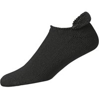 View FootJoy ComfortSof Roll Top 3-Pack Socks Black
