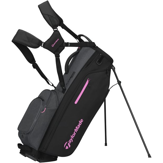 TaylorMade FlexTech Crossover Stand Bag - Black Pink Gray