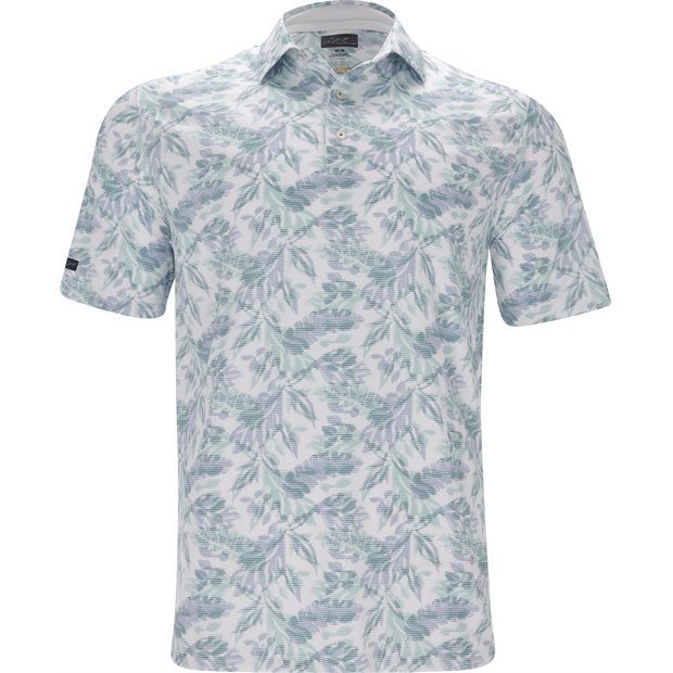 Greg Norman ML75 Stretch Mesh Island Breeze Polo Shirt - White - Size: M