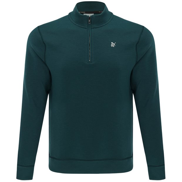 Puma Puma X RC CloudSpun Fleece 1/4 Zip Pullover - Green Terrain - Size: XXL