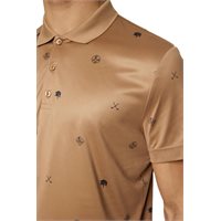 View J. Lindeberg Club House Motif Polo Shirt Tigers Eye