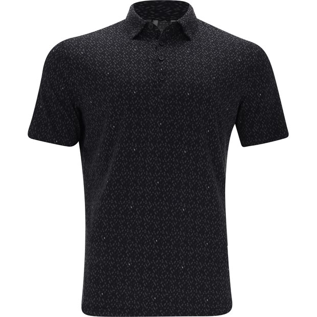 Adidas Ultimate365 Micro Argyle Polo Shirt - Black/Carbon - Size: XL