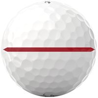 View Titleist Pro V1x Left Dash Performance Alignment Golf Ball Red Marker