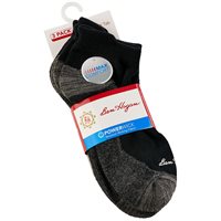 View Ben Hogan Low Cut Tab Contrast Sole 3 Pack Socks Black