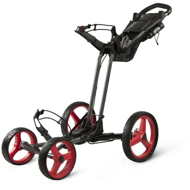 Sun Mountain Pathfinder PX4 Pull Cart - Magnetic Gray/Red
