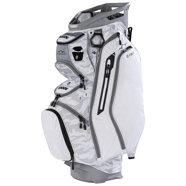 Sun Mountain C-130 Cart Bag - Snow Camo White Cadet