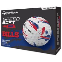 TaylorMade SpeedSoft Ink NFL Low Compression Golf Balls - Buffalo Bills