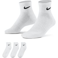 View Nike Everyday Cushioned 3 Pack Socks White/Black