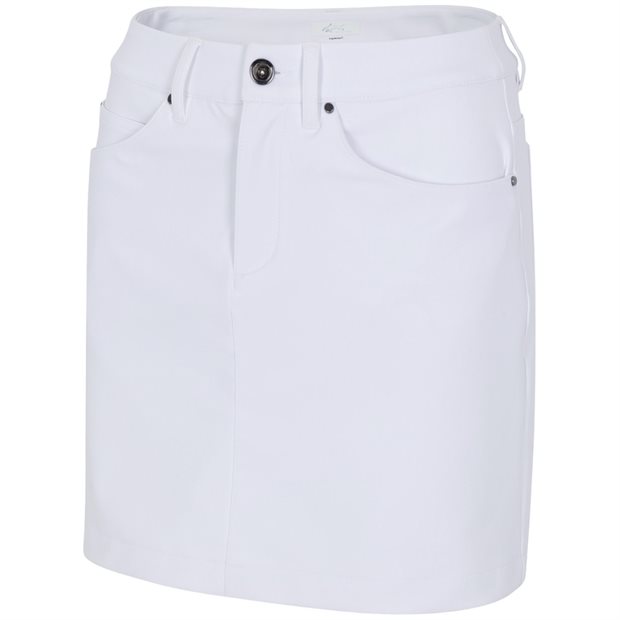 Greg Norman Lexi 17 Inch Stretch Ladies Skort - White - Size: XL