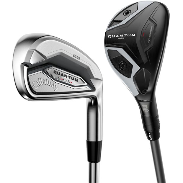 Callaway Quantum MAX Combo Left-Handed 4-PW Iron Set Golf Clubs - Regular Flex - Steel Shaft