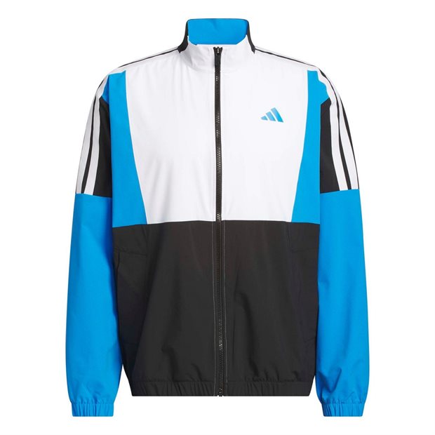 Adidas 'Beyond The Course' Twistweave Full Zip Wind Jacket - Black - Size: M