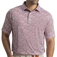 View FootJoy Meadow Print Previous Season Apparel Style Shirt Nantucket Red/Chambray/Coastal Blue