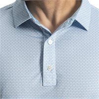 View FootJoy Nautical Flag Shirt Blue Reef/Deep Reef/White