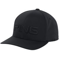View Ping Stitch Golf Hat Black