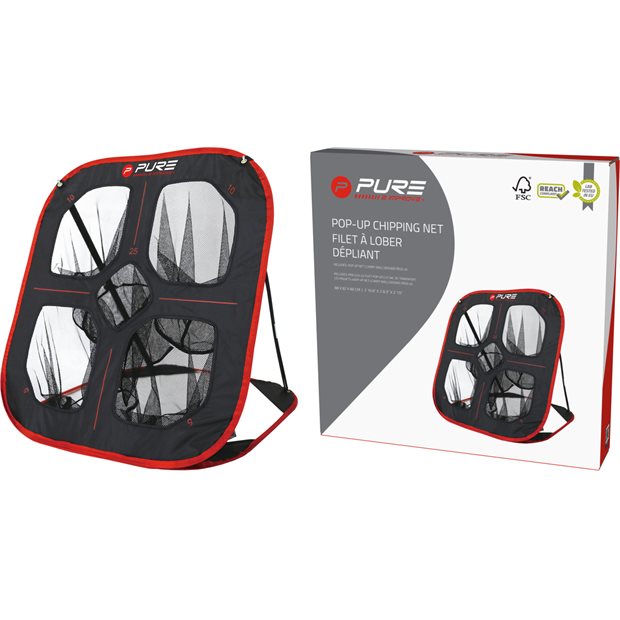 Pure 2 Improve Pure Pop-Up Chipping Nets - Black/Red