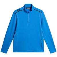 View J. Lindeberg Vinnie Mid Layer Sweater Sonic Blue