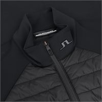 View J. Lindeberg Hayden Quilt Hybrid Vest Outerwear Black
