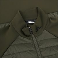 View J. Lindeberg Hayden Quilt Hybrid Jacket Outerwear Forest Green