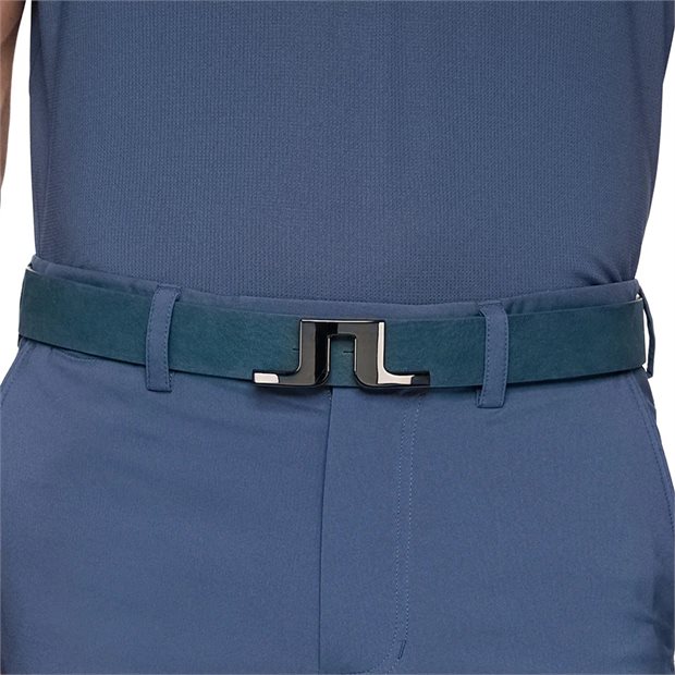 J. Lindeberg Bridger Nubuck Belts - Vintage Indigo - Size: 100