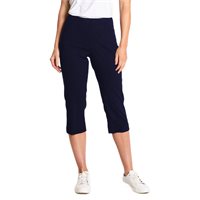 View Slimsation Pull-on Solid Capri 21 Inch Pants Midnight