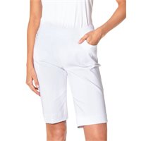 View Slimsation Pull-on Solid 9 Inch Shorts White