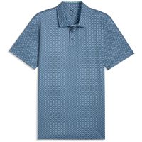 View Puma MATTR Scallop Shirt Dark Indigo/Mint Jelly