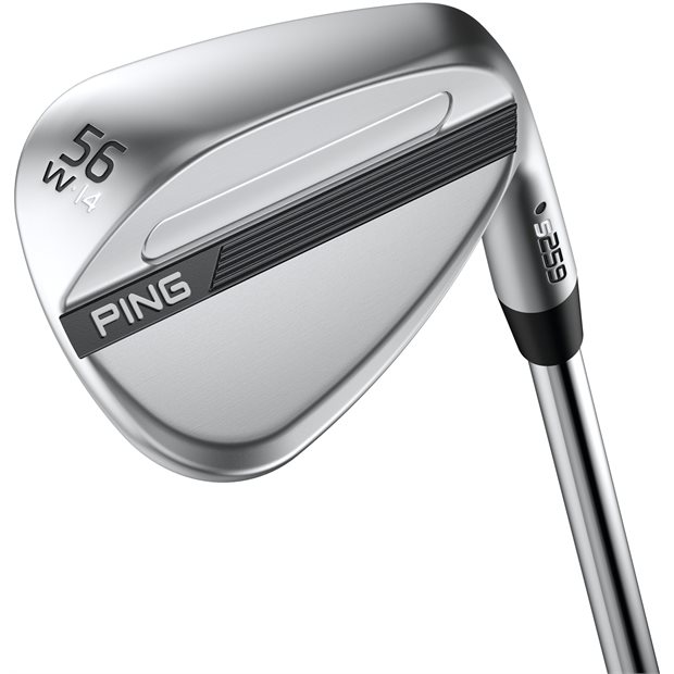 Ping s259 Chrome W Grind Gap Wedge Golf Club - 50° Loft - Steel Shaft