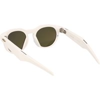 View Oakley Meta HSTN Sunglasses Warm Gray Frame/PRIZM Ruby Lens