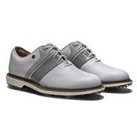 View FootJoy Premiere Series Packard Golf Shoe White/Grey/Navy
