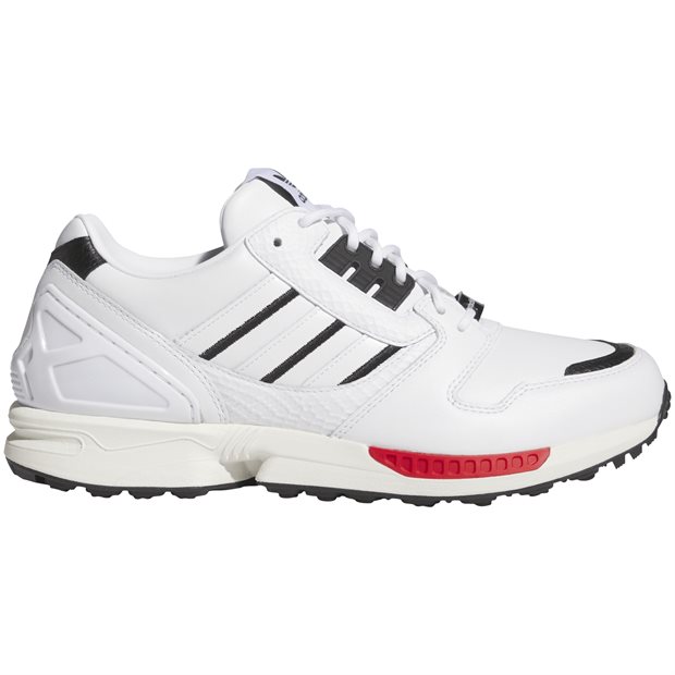 Adidas ZX 8000 Spikeless Golf Shoes - White/FTWR White/Core Black - Size: M 9 / W 10.5 M