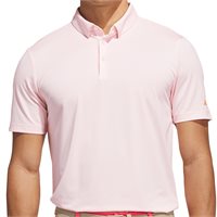 View Adidas Ultimate365+ Pencil Stripe ClimaCool Shirt Distilled Pink/Frozen Turbo