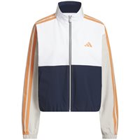 View Adidas 'Beyond The Course' Color Block Twistweave Full Zip Outerwear Collegiate Navy
