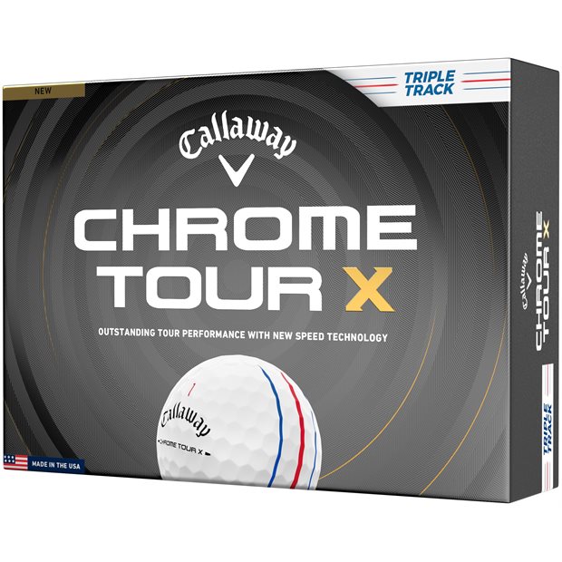 Callaway Chrome Tour X Triple Track Tour Golf Balls - White